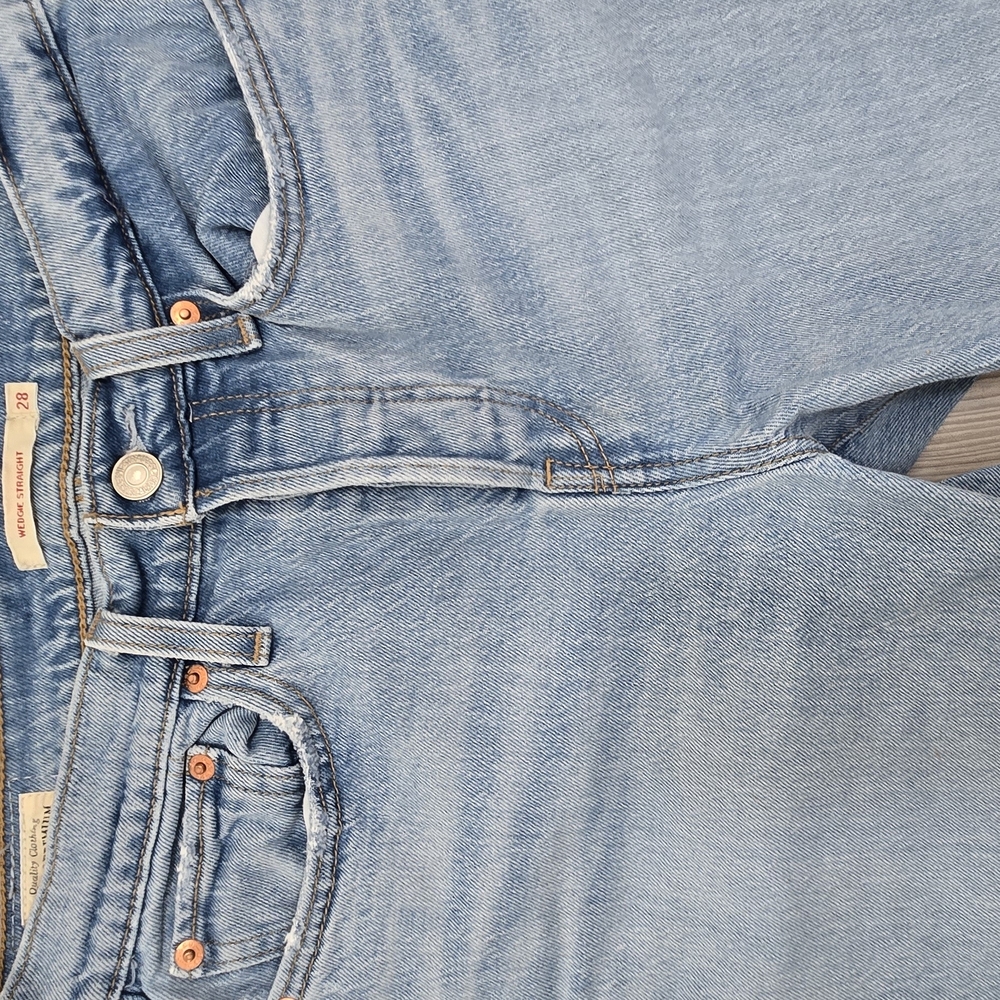 Levi's Light Blue Straight Leg Jeans